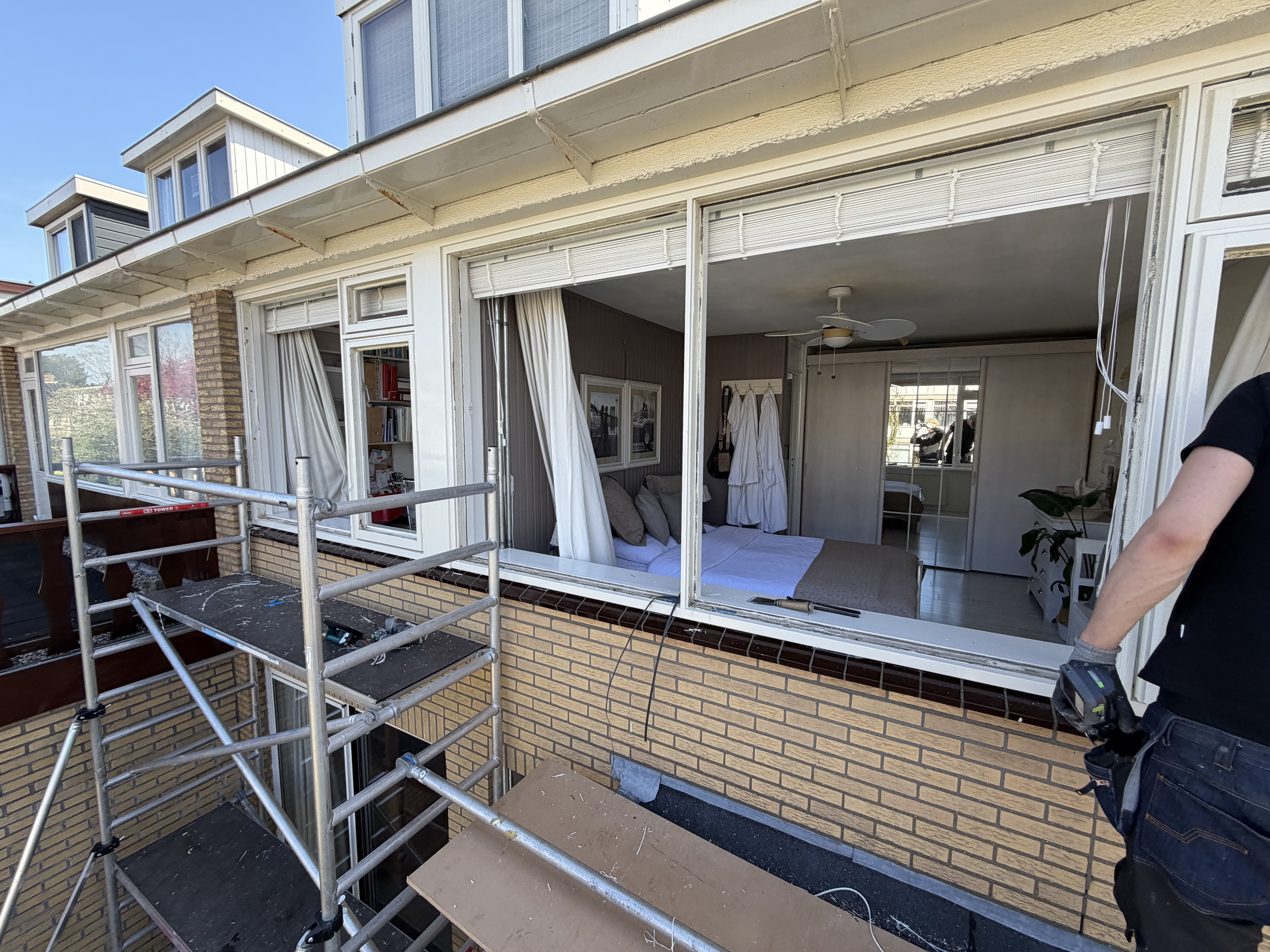 Glas vervangen door Veloure Geveltechniek in Noord-Holland