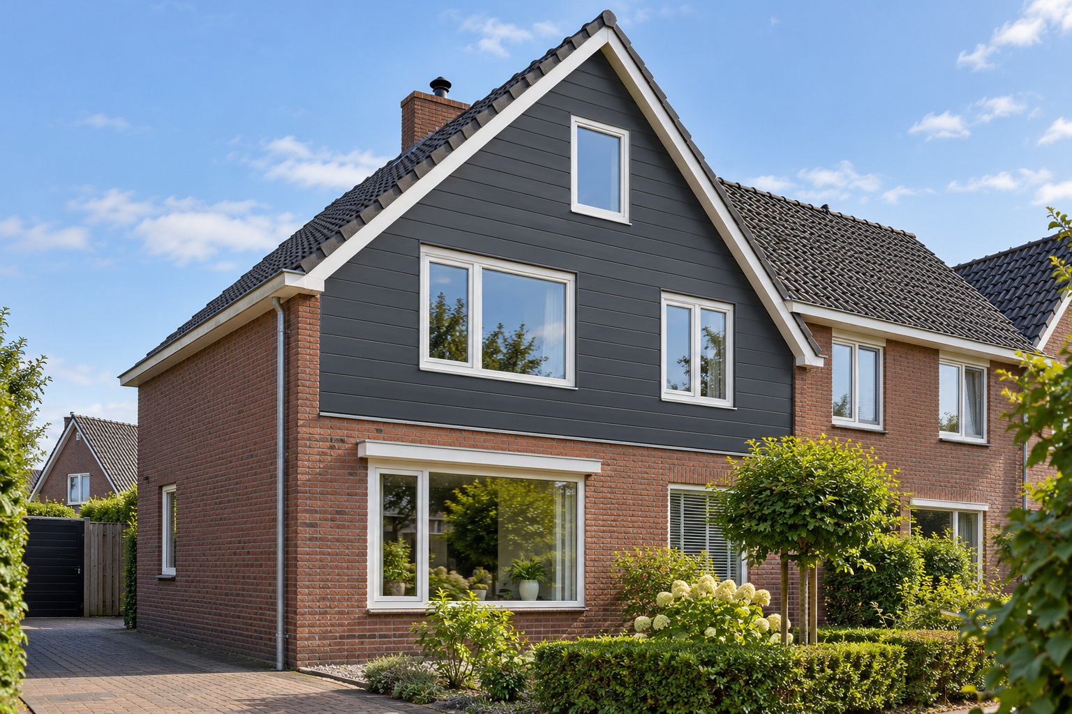 Keralit gevelbekleding gemonteerd door Veloure